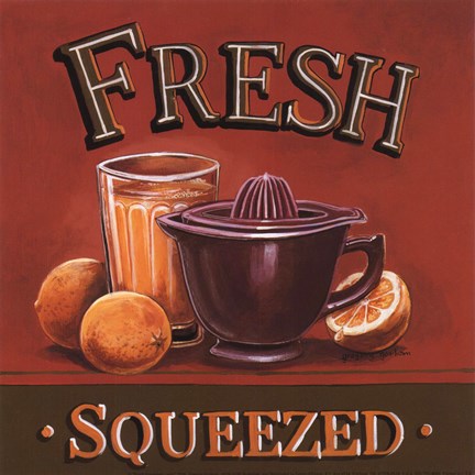 Framed Fresh Squeezed - Mini Print