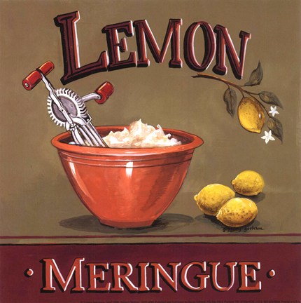 Framed Lemon Meringue - mini Print