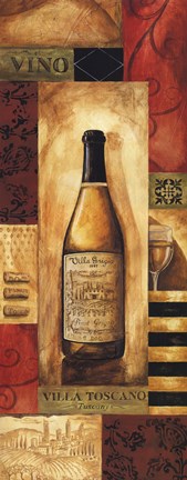 Framed Villa Toscano Panel - mini Print