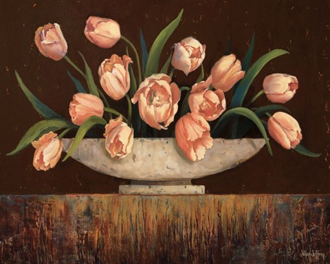 Framed Elegant Tulips - mini Print