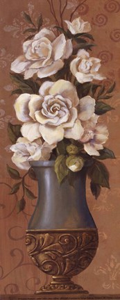 Framed Courtly Roses II - petite Print