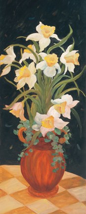 Framed Daffodils at Dark - mini Print