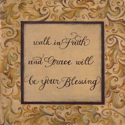 Framed Walk in Faith Print