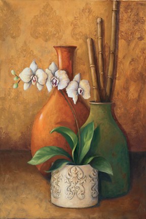 Framed Modern Orchid II Print
