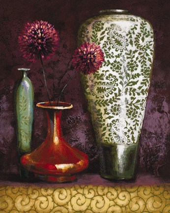 Framed Persian Gardens IV Print