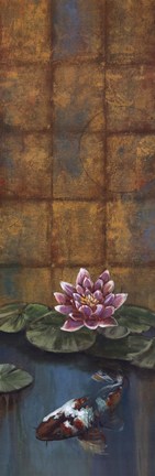 Framed Golden Koi II Print