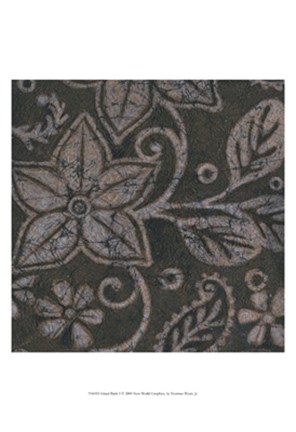 Framed Island Batik I Print