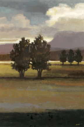 Framed Mountain Range I Print