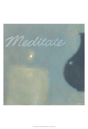 Framed Meditate Print