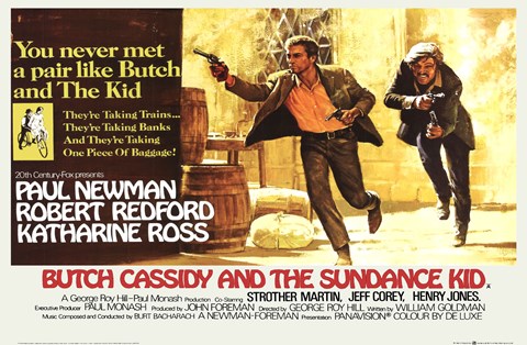 Framed Butch Cassidy and the Sundance Kid Horizontal Print
