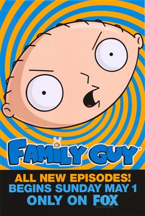 Framed Family Guy Stewie Print