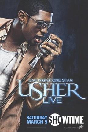 Framed One Night One Star: Usher Live Print