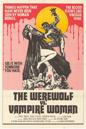 Framed Werewolf vs. the Vampire Women Print