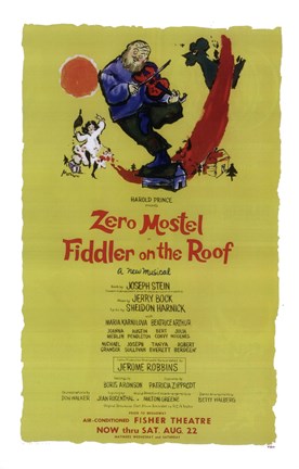 Framed Fiddler on the Roof (Broadway) Print