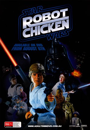 Framed Robot Chicken: Star Wars Print