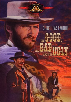 Framed he Good, The Bad, and the Ugly Cartoon Print