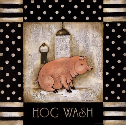 Framed Hog Wash Print