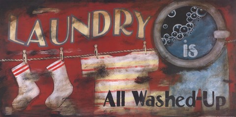 Framed All Washed Up Print