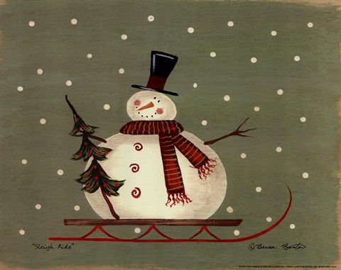 Framed Sleigh Ride Print