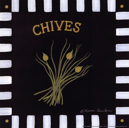 Framed Chives Print