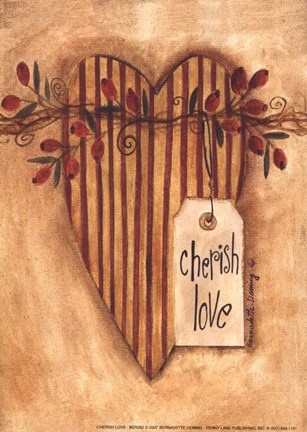 Framed Cherish Love Print
