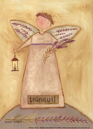 Framed Tranquil Angel Print
