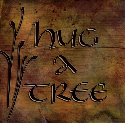 Framed Hug a Tree Print