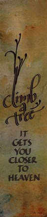 Framed Climb a Tree Print