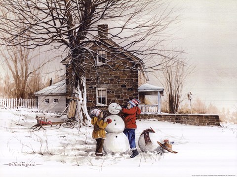 Framed Joy of Snow Print