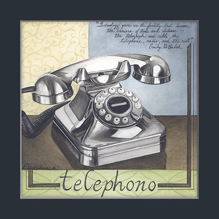 Framed Telephono Print