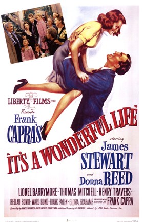 Framed It&#39;s A Wonderful Life Frank Capra - scene Print