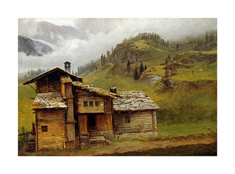 Framed Mountain House Print