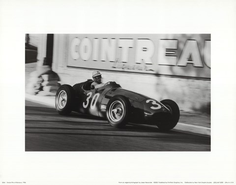 Framed Grand Prix of Monaco, 1956 Print