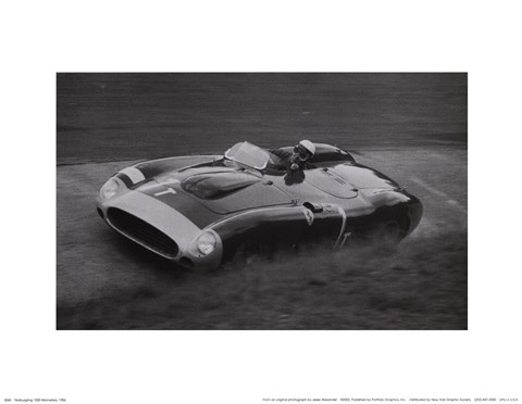 Framed Nurburgring 1000k, 1956 Print