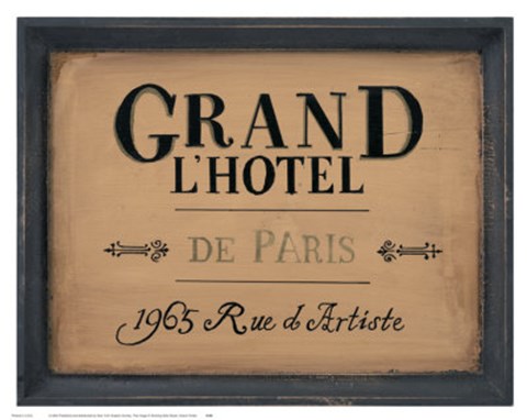 Framed Grand l&#39;Hotel Print