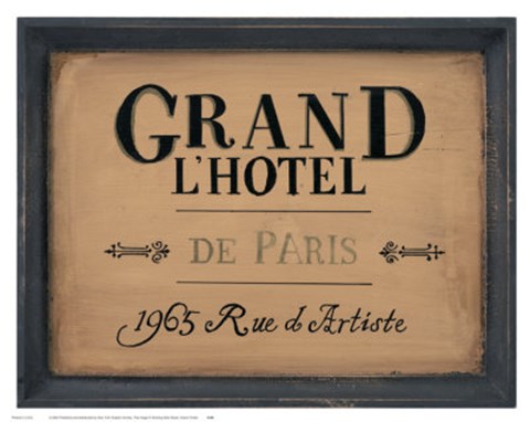 Framed Grand l'Hotel Print