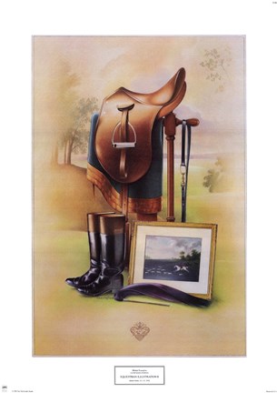 Framed Equestrian Illustration II Print