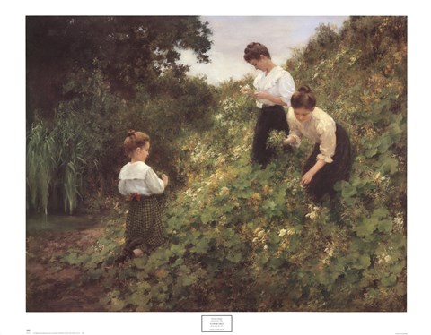 Framed Flower Girls Print