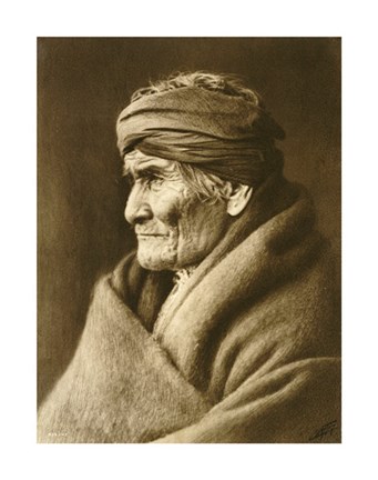 Framed Geronimo, Apache Print