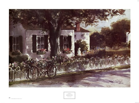 Framed Edgartown Lane Print