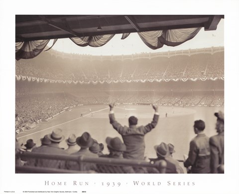 Framed Home Run  1939 World Series Print