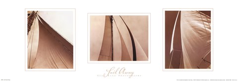 Framed Sail Away Trilogy Print