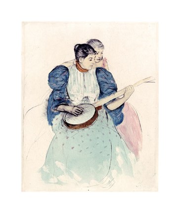 Framed Banjo Lesson Print