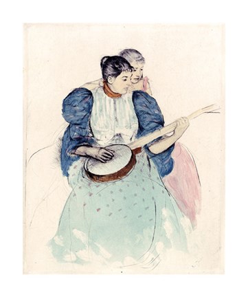 Framed Banjo Lesson Print