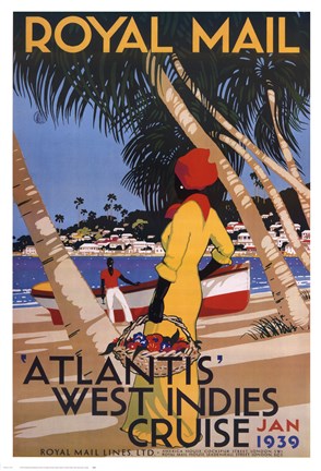 Framed West Indies Cruise Print