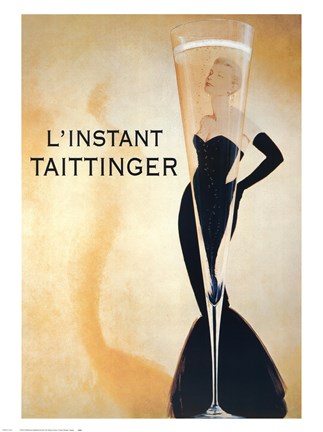 Framed L'Instant Taittinger Print