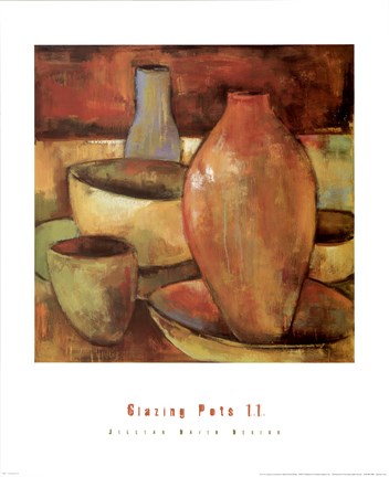Framed Glazing Pots II Print