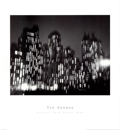 Framed Central Park South 1947 (large) Print