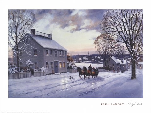 Framed Sleigh Ride Print