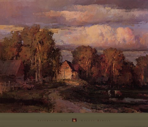 Framed Galust Berian - Afternoon Sun Print